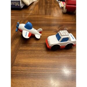 Fisher Price 1992 Vintage Police And Airplane‎ Toys Track Vehicle